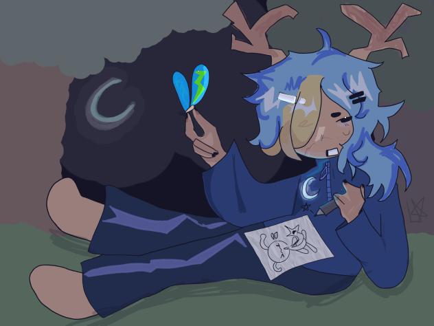 Butterfly in the dark, how odd