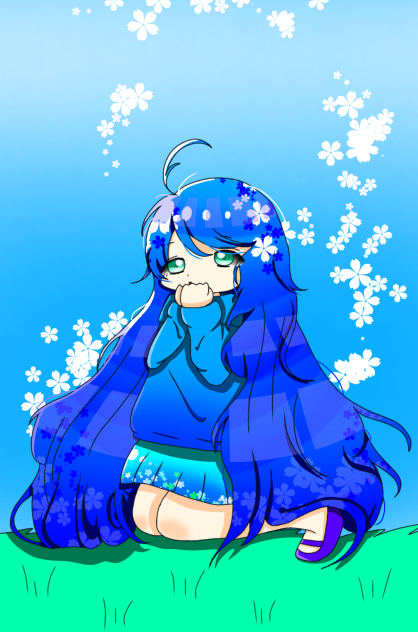 長い髪の子