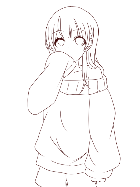 オリキャラ5 線画