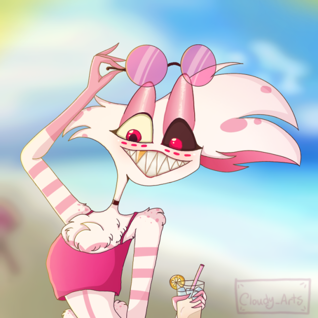 Angel Dust - Beach Time ( Hazbin Hotel )