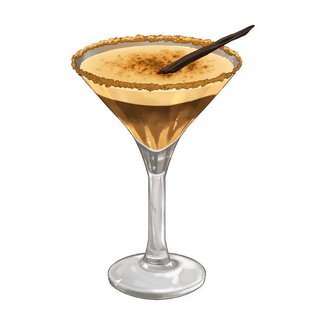 Crème brûlée martini