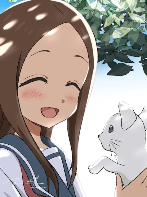 高木さんとハナ（猫）
