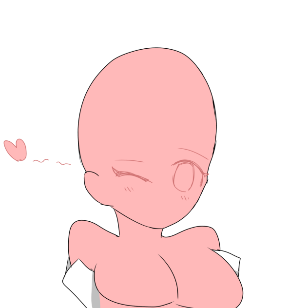 Anime Collab Cute Wink