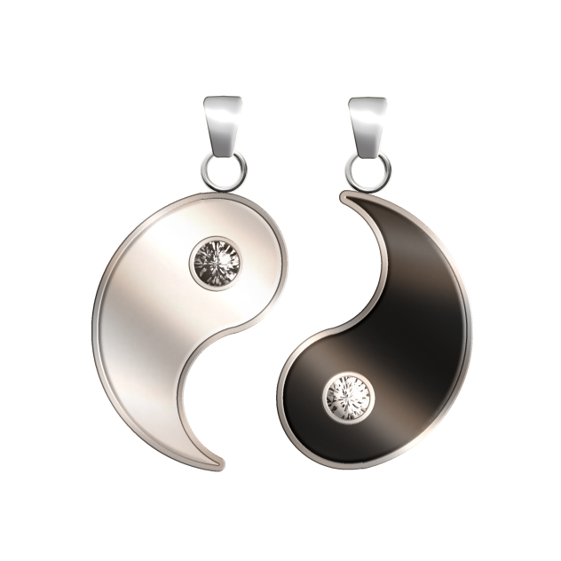 Yin Yang necklace 2 ibisPaint