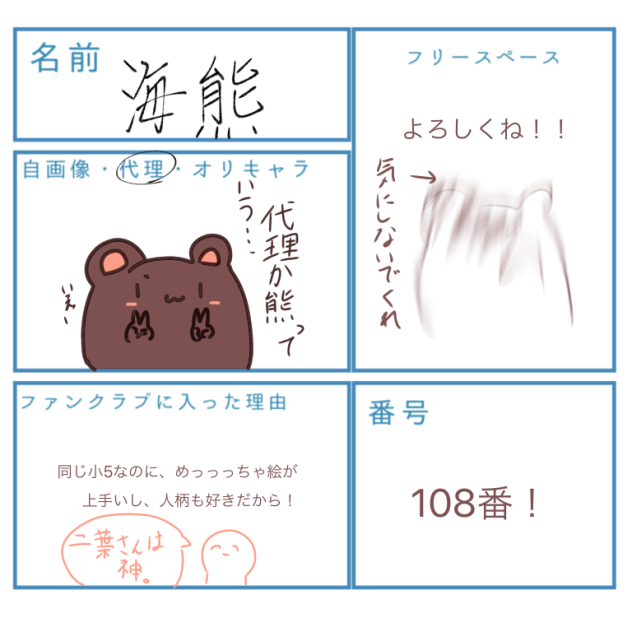 二葉愛好さんのファンクラブ！