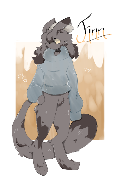 i decided to draw one of my ocs as a cat