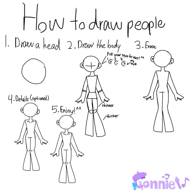 How to draw people