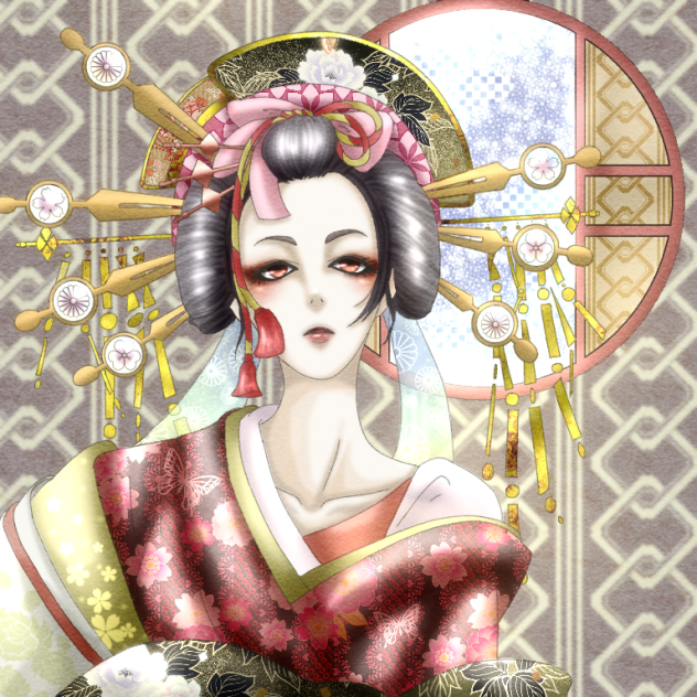 【線画】塗絵【拝借】