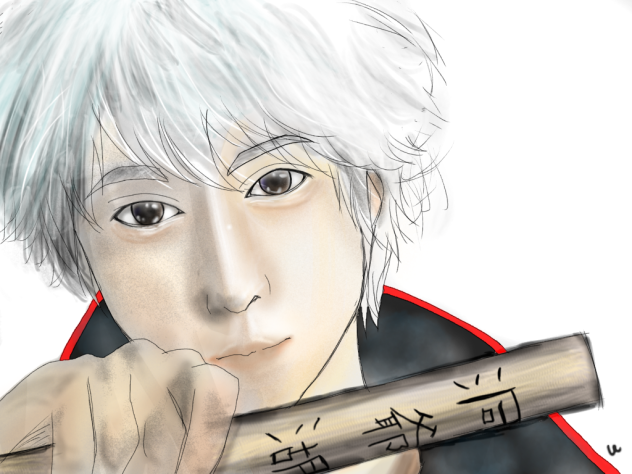 銀さん実写版 小栗旬さん描いてみた！