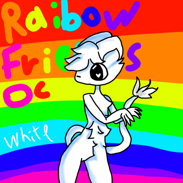 white 🤍raimbow friends oc🤍