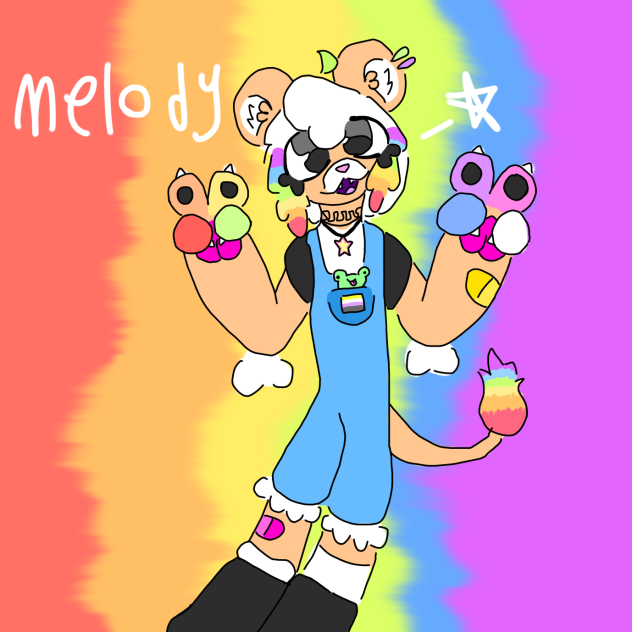 Melody the kidcore lion