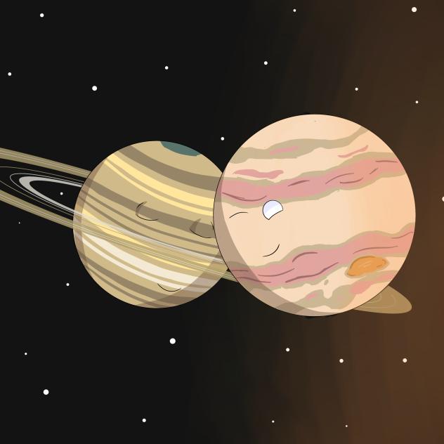 Saturn & Jupiter hehe {solarballs)