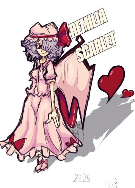 remilia from touhou Cell shading try