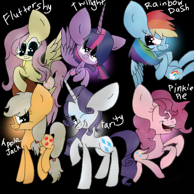 the mane six (old)