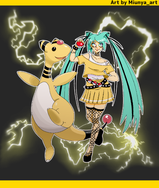 ampharos x miku