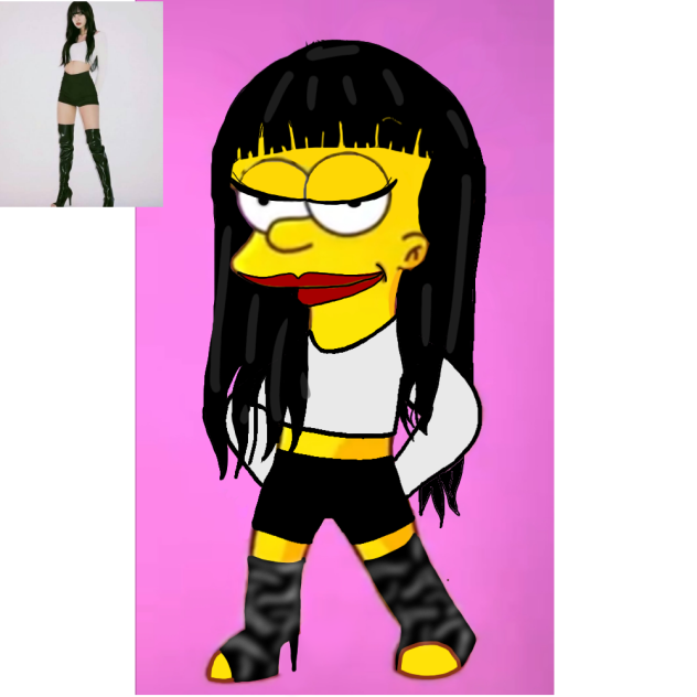 Lisa as a simpson character