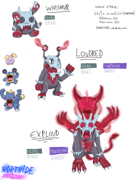 regional Exploud- fakemon - ibisPaint