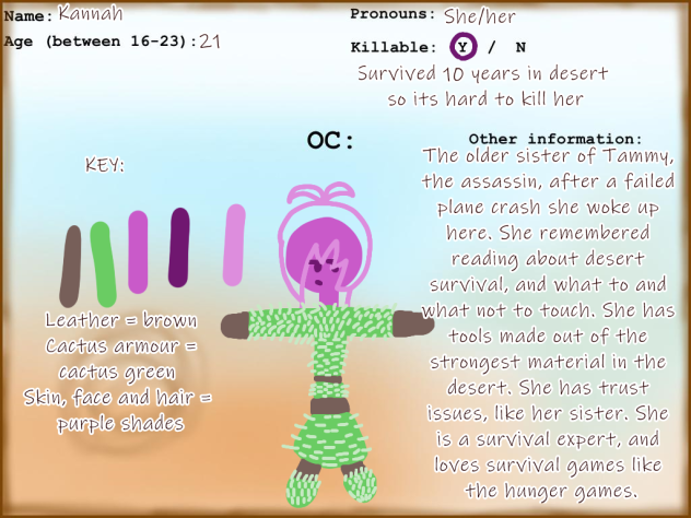 Oc for desert survival comic lol