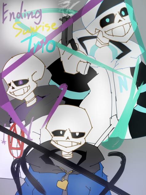 ending sunrise trio - ibisPaint