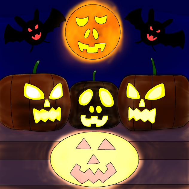 ハロウィン風屋外舞台