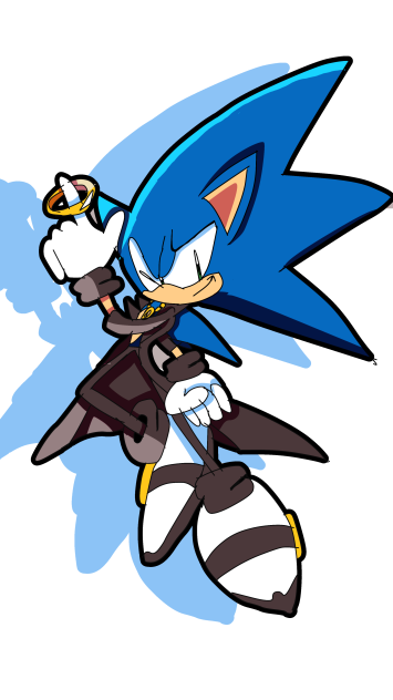 Slick sonic fanart design