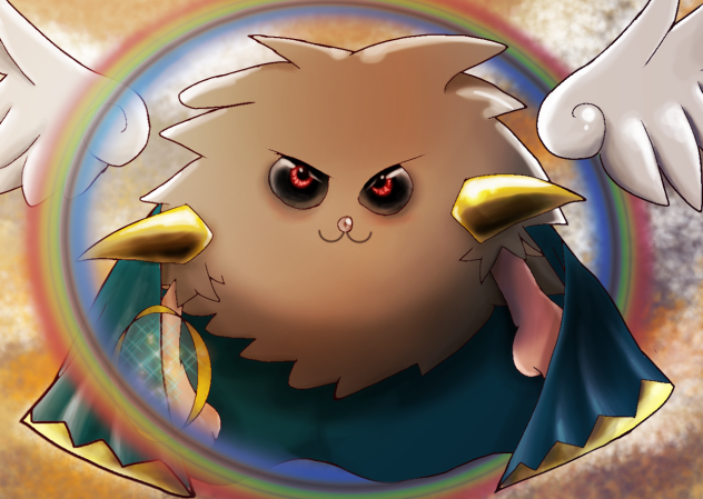 Bola Peluda de Olhos-negros - ibisPaint