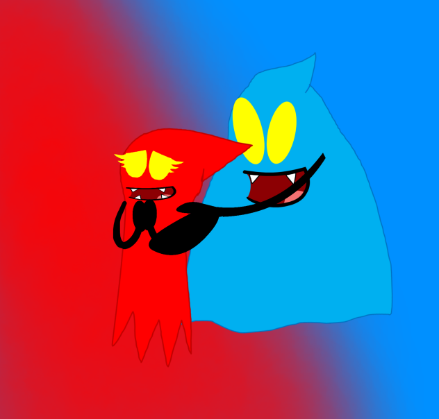 Blue Twirler x Red Grabbing Ghost