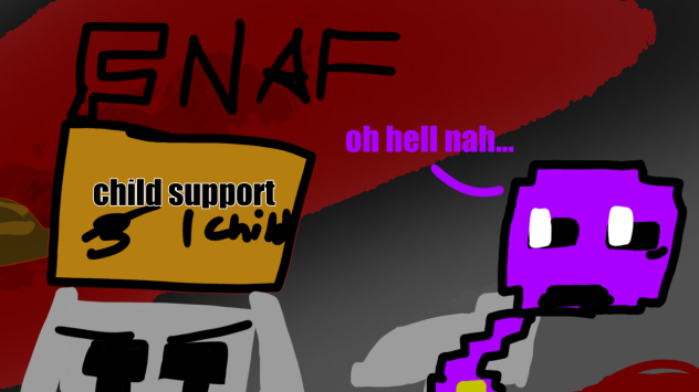 puerple guy and cring child