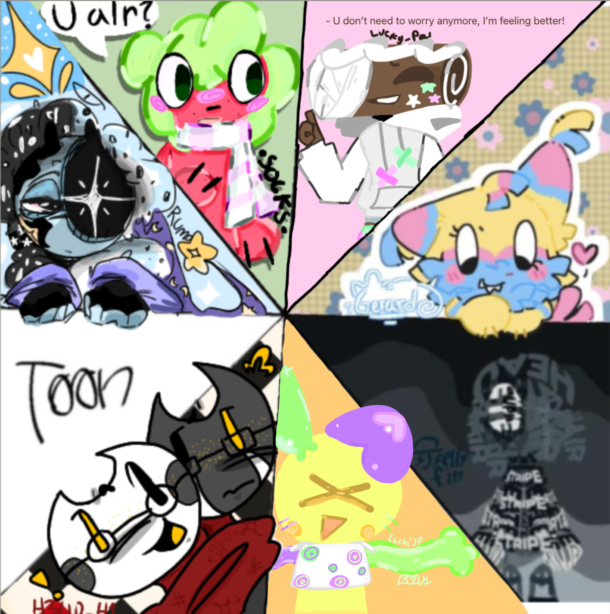 cool collab with lucky - ibisPaint