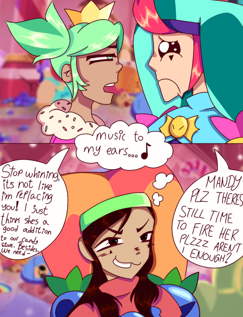 Brawl stars (Chester, Mandy, Selena)