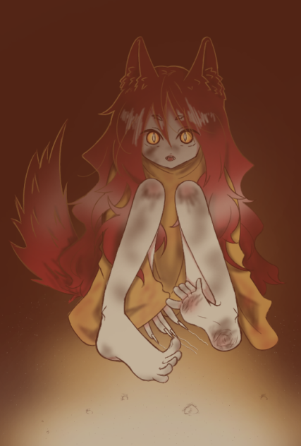 ハロウィンイラスト『人狼ちゃん🐺』