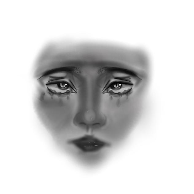semi-realistic (the crying girl) - ibisPaint