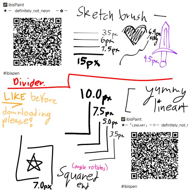 sketch + lineart brushes pack