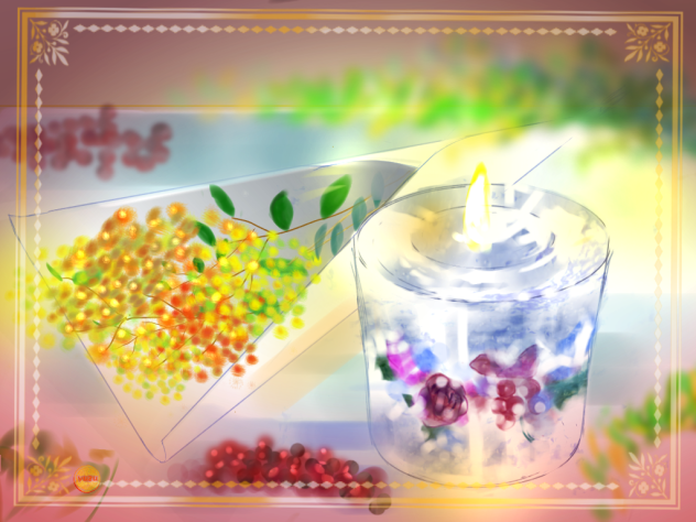 めいきんぐFlower candle☆