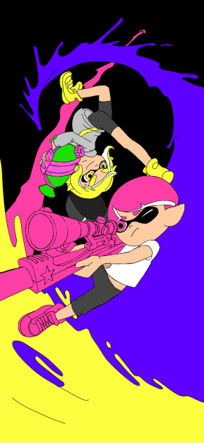 スプラトゥーン　簡易着色