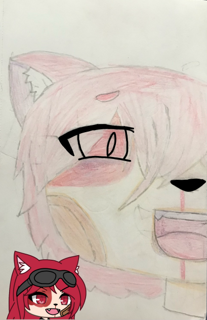 Irl drawing and Gacha version!