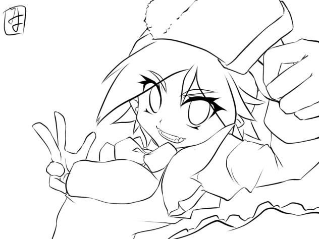 Let’s painting! Line art