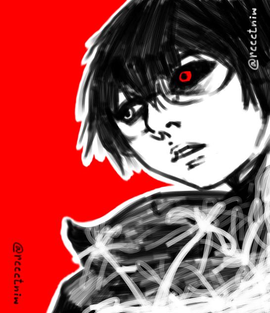 Black reaper Ken doodle