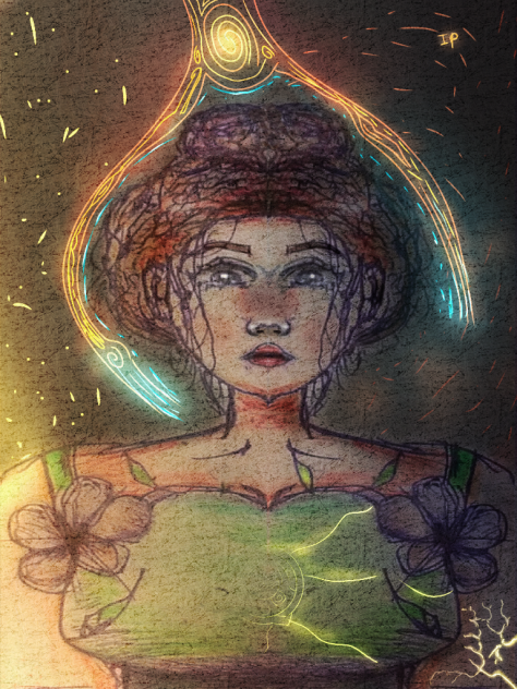 The glowing paper