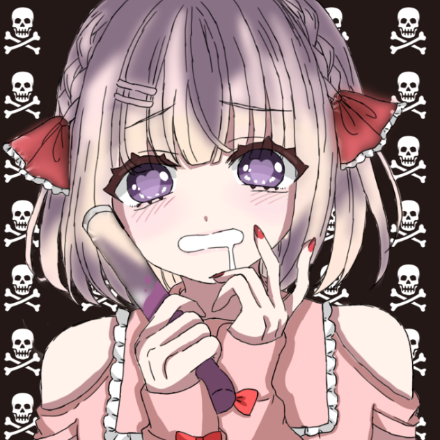 塗り絵の見本です