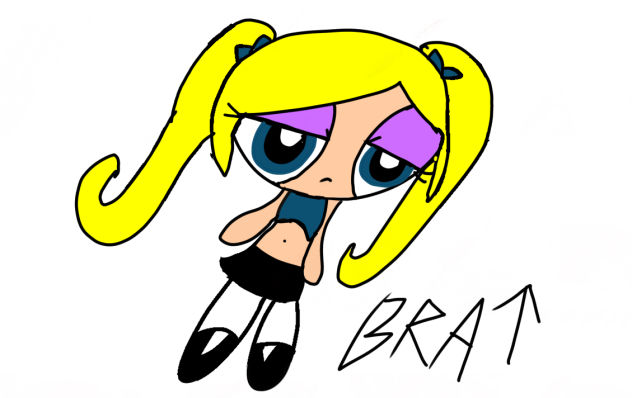 BRAT - powerpunk girl drawing