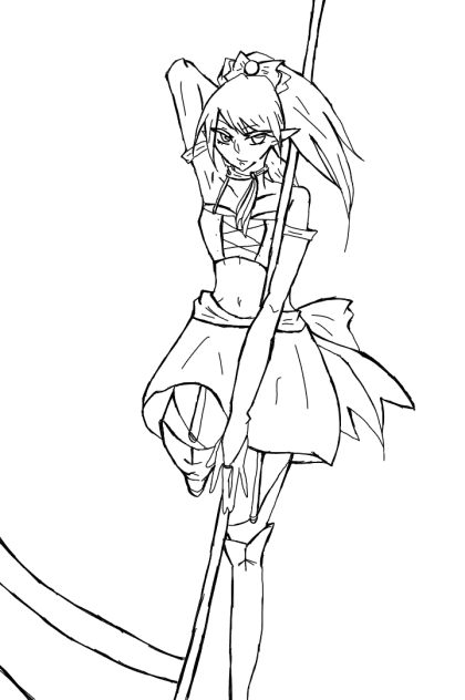 線画  塗ってください