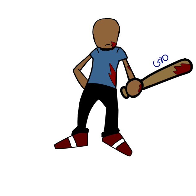 Me in the walking dead. - ibisPaint