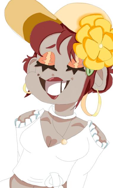 Peachy beach girl WIP