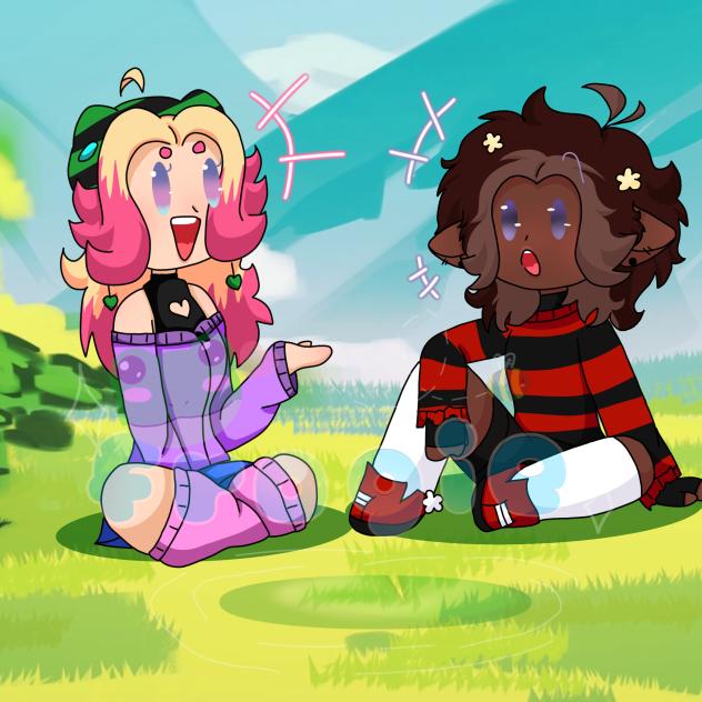 Jus two pookies chatting ❤️🩷