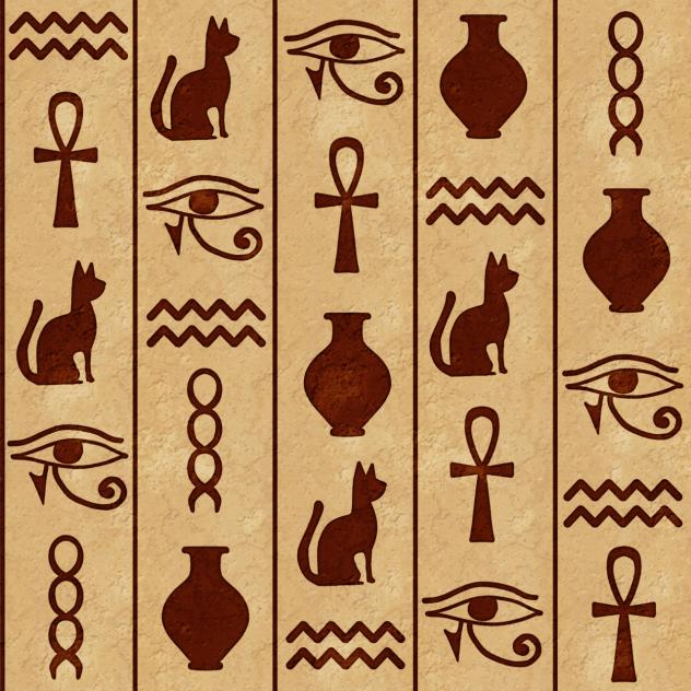 Hiroglyphic pattern