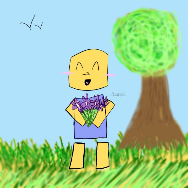 In the field with you
