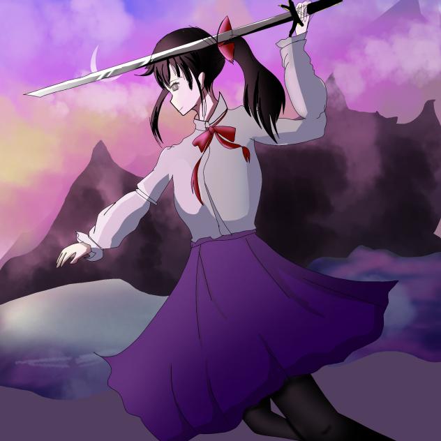 anime girl 💜 🌆🎆