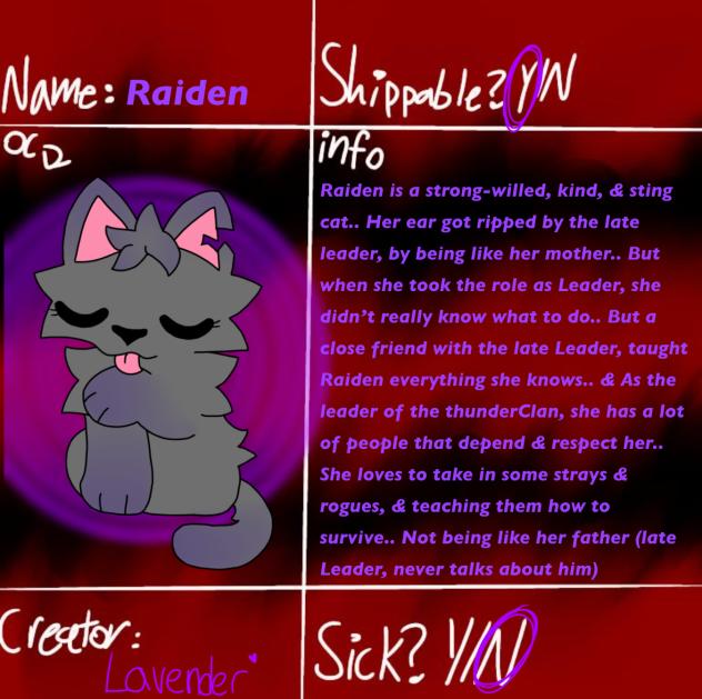 Warrior cats OC for comic!!