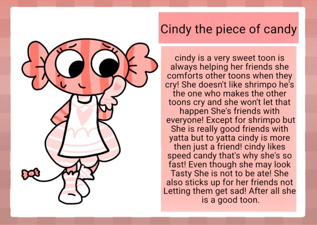 Cindy's info card